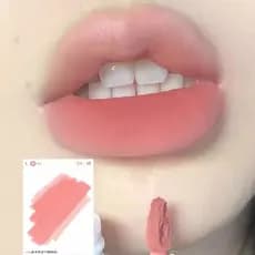 Suave rosa névoa pêssego branco enviar primavera selvagem lábio esmalte fosco veludo à prova dwaterproof água não-desbot