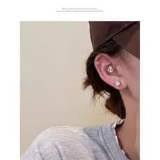 Brincos magnéticos de zircônia piscante, brincos femininos sem piercing, mesmo estilo, novo estilo, brincos de luxo com