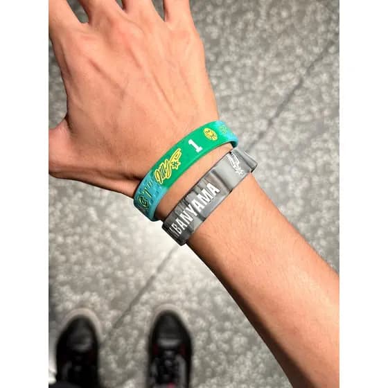 2025 novo estilo Banban Yama alienígena pulseira de basquete masculino Silicone esportes pulseira absorvente de suor bol