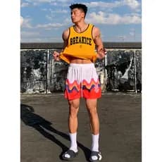 Bkcxzice Colete esportivo retrô americano masculino Fitness respirável basquete sem mangas de secagem rápida camisa de t