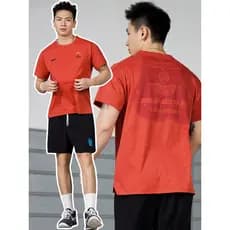 BKCXZICE Terno de tiro de manga curta americano de secagem rápida corrida Fitness basquete treinamento esportes camiseta