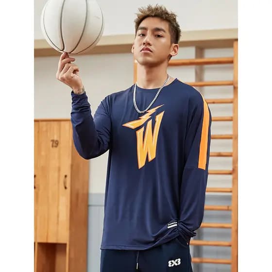 Curry basquete terno de treinamento de manga comprida moletom esportivo masculino pista e campo roupas de secagem rápida