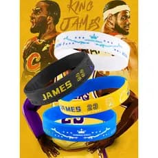 James Limited Pulseira de basquete americano estilo casal um par meninos meninas fãs presentes periféricos pulseiras esp