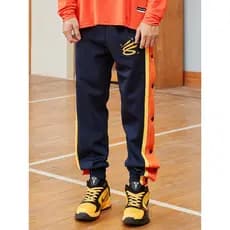 Warriors Curry Breasted Calças Masculinas Calças de Basquete Botão Aberto Completo Segundos Tirar Calças de Treinamento
