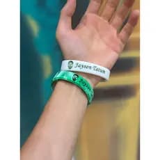 Celtics verde exército Tatum basquete pulseira de Silicone masculino côncavo gravado coloração esportes pulseira casal e