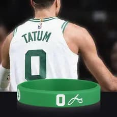 Tatum No. 0 Pulseira Celta Basquete Pulseira Homem Estudante Amigo Feminino Conjunto de Silicone Borracha Única
