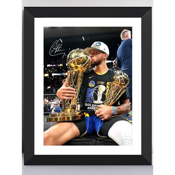 Curry moldura de foto pintura decorativa lembrança presente de aniversário basquete estrela cartaz foto moldura de pared