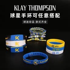 Argila Thompson pulseira bola estrela luminosa kt basquete pulseira guerreiros edição limitada ajuste de Silicone das mu