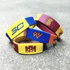 Pulseira luminosa Curry Kobe James Irving George basquete pulseira esportes Silicone estrela alça de mão assinatura masc
