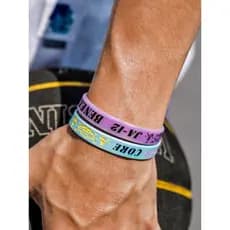 Morante Silicone pulseira de basquete mercadoria masculina presente pulseira de borracha luminosa sensação de luz pulsei