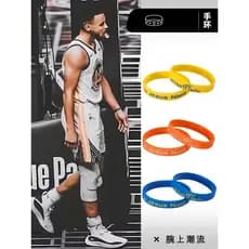 Guerreiros No. 30 Curry pulseira de basquete masculino assinatura luminosa pulseira de Silicone absorvente de suor pulse