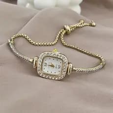 Borla pulseira relógio pulseira relógio feminino luz luxo nicho High-End requintado elegante relógio feminino relógio de