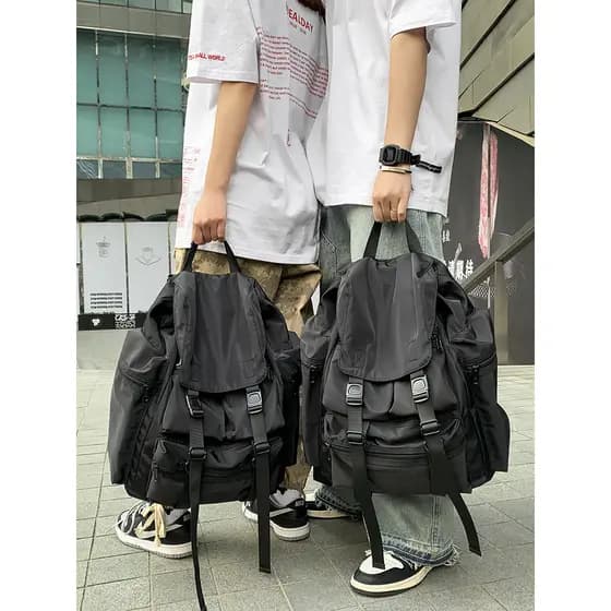 Mochila funcional para uso de rua, grande capacidade, viagem ao ar livre, montanhismo, masculino, japonês, ensino médio,