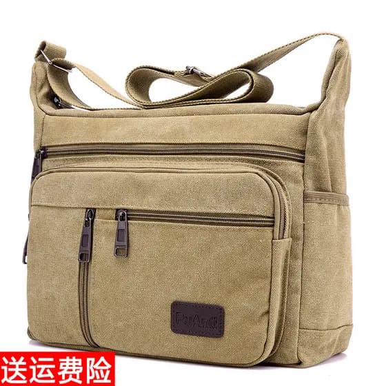 Bolsa de lona Casual masculina, bolsa de ferramentas para canteiro de obras, bolsa Diagonal de ombro, tamanho grande, bo