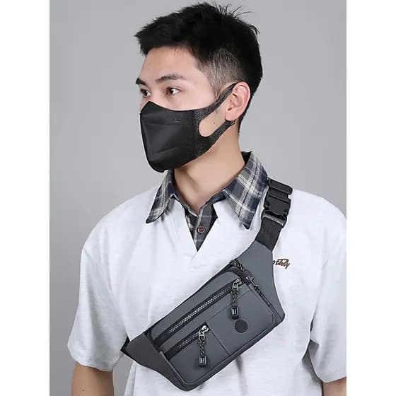 Novo saco de peito masculino esportes saco de cintura do telefone móvel pequeno saco feminino mensageiro pequeno saco de