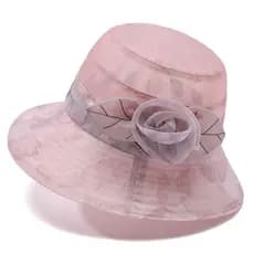 Chapéu de verão de seda gelo chapéu de sol mãe de meia-idade protetor solar chapéu de sol de meia-idade idosos viagem ve