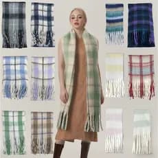 Novo nicho inverno quente cachecol feminino inverno macio confortável doce moda xale cor clara engrossado ao redor