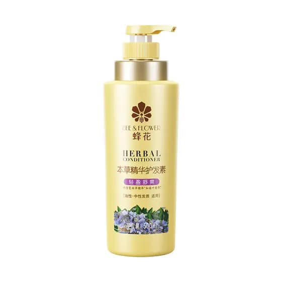 Condicionador de essência de ervas de abelha, condicionador leve e calmante, cabelo neutro oleoso, hidratante adequado,