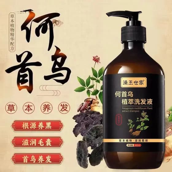 [Autêntico oficial] Bath King Family Polygonum Multiflorum Extrato Botânico Shampoo Shampoo Anticaspa Óleo para Coceira