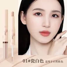 Basi suporte de caneta corretivo de duas cabeças, capa de creme, marcas de Acne, cicatrizes, olheiras, sardas, corretivo