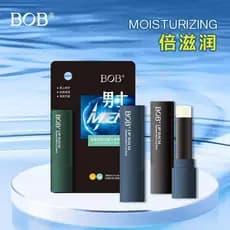 BOB Esqualano Hidratante Bálsamo Labial Masculino Textura Hidratante Cuidado Labial Masculino