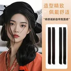 Milho de seda cabelo linha estilo peruca peça nova peruca chinesa oleosa ligeiramente oleosa peruca peça estilista dedic