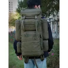 70L tático camuflagem mochila masculina grande capacidade multifuncional portátil grande mochila caminhadas saco mochila