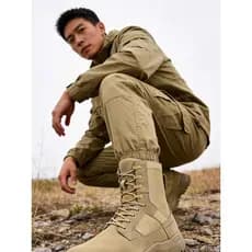 Botas táticas caminhadas botas de deserto respirável à prova de areia das mulheres dos homens Ultra-leve de alta qualida