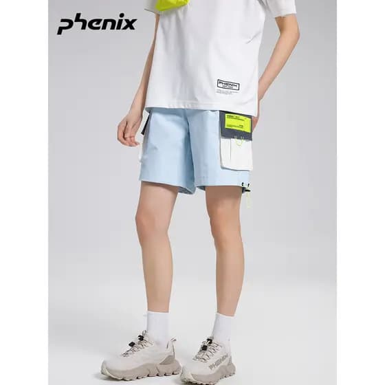 Phenix Phoenix SP27 Homens Mulheres Calças Casuais Ao Ar Livre Shorts Tecido Impermeável Solto Respirável Calças Esporti