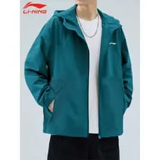 Li Ning Jaqueta Corta-vento Masculina Primavera Outono Novo Estilo Jaqueta Com Capuz Esportes Top Roupas Jaqueta Juventu
