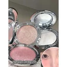 KAKASHOW Marcador de Batata Picada Piscando Champanhe Ouro Sombra Brilhante Perolado Fino Piscando Rosto Iluminando Clar