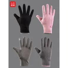 Luvas femininas inverno ciclismo tela sensível ao toque quente ciclismo bicicleta elétrica à prova de lã à prova de frio