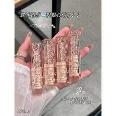 Esmalte labial transparente de gelo clareador foco suave que não desbota