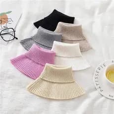 Pulôver cachecol feminino outono inverno novos produtos All-Match quente proteger coluna Cervical cachecol elástico malh