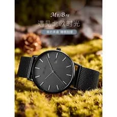 2025 novo estilo suíço Ultra-fino simples relógio mecânico masculino totalmente automático à prova dwaterproof água estu