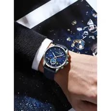 Sol lua estrela mar fantasma relógio mecânico masculino Van Gogh céu estrelado jun à prova dwaterproof água estudante yu