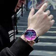 Céu estrelado relógio masculino modelo mecânico na moda High-End à prova dwaterproof água topo dez marcas estudantes do