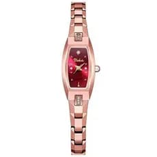 Suíço novo estilo moda Oval automático aço de tungstênio relógio de quartzo de alto valor pequeno relógio de ouro senhor
