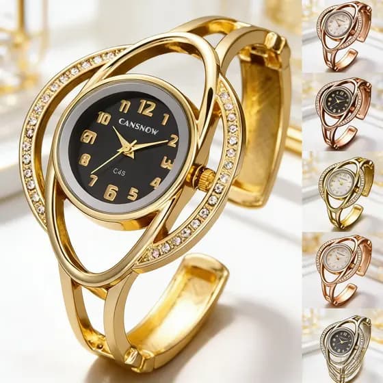 Estilo Punk pulseira relógio feminino moda textura de Metal pulseira ponteiro relógio de quartzo na moda pulseira relógi