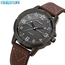 Fabricante SYNOKE Relógio de quartzo masculino esportivo retrô Fashion Design moderno cinto relógio de quartzo relógio d