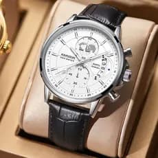 Cross-Border Kingston marca relógio de pulso masculino multifuncional à prova dwaterproof água relógio de quartzo moda m