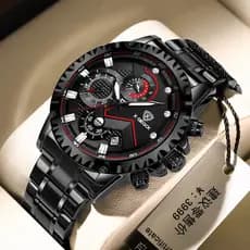 Relógio masculino 2025 novo estilo influenciador moda tendência calendário à prova dwaterproof água luminoso estudante b