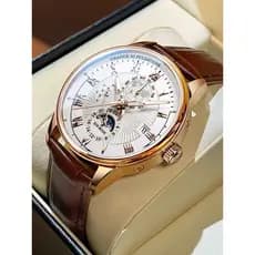 2024 novo estilo relógio masculino à prova dwaterproof água relógio automático mecânico luminoso calendário Casual relóg