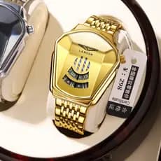 Relógio masculino relógio na moda liga relógio masculino locomotiva conceito personalidade High-End relógio de quartzo à