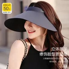 Novo estilo verão chapéu de sol senhoras Anti-ultravioleta sem costura oco chapéu superior moda ao ar livre chapéu de so