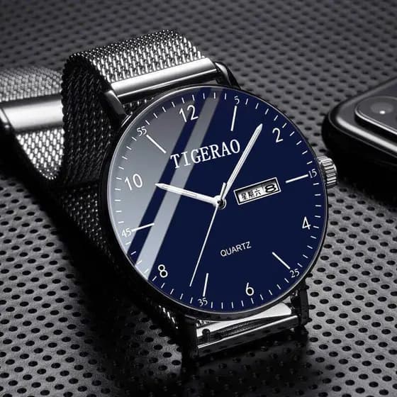 Relógio suíço masculino relógio mecânico estudante de negócios Retro autêntico topo dez à prova dwaterproof água quartzo