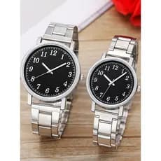 Feminino banda de aço relógio masculino feminino estudante casal relógio Retro feminino relógio de quartzo masculino cas