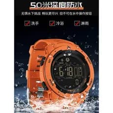 Sanda relógio eletrônico pedômetro calorias despertador à prova dwaterproof água multifuncional 2145 montanhismo esporte