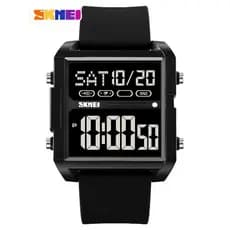 SKMEI Moment Beautiful Masculino Quadrado Grande Mostrador Multifuncional Juventude Alunos do Ensino Médio Relógio Eletr