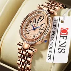 Genuíno OFNS rainha série relógio feminino Retro simples temperamento luz nicho de luxo à prova dwaterproof água moda re